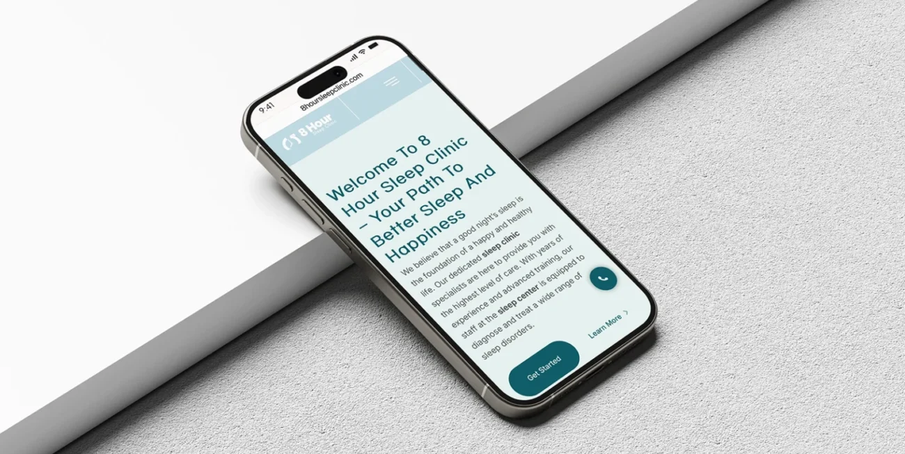 The 8 Hour Sleep Clinic website was thoughtfully designed to embody the clinic’s mission of improving sleep health and enhancing overall well-being.