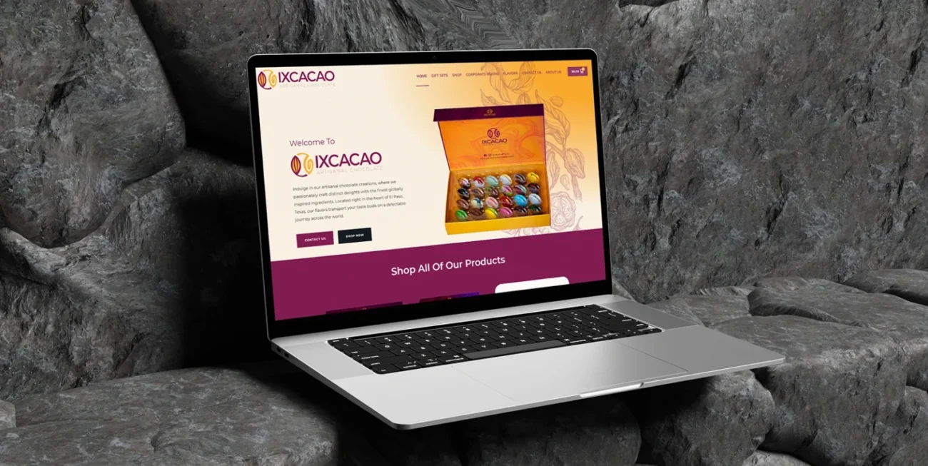 The Ix Cacao website was designed to reflect the rich heritage and artisanal craftsmanship behind every chocolate creation.