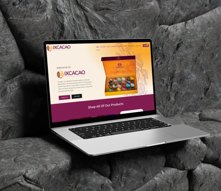 The Ix Cacao website was designed to reflect the rich heritage and artisanal craftsmanship behind every chocolate creation.