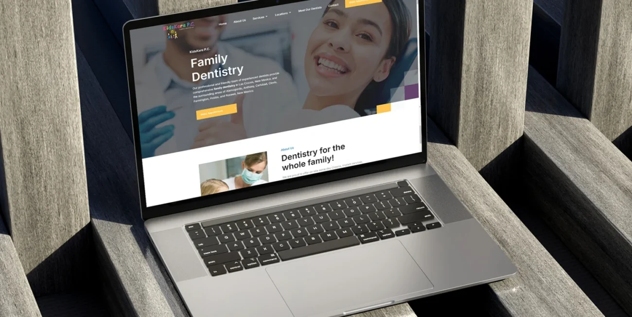 The Kids Kare website was designed with the heart of its mission in mind—providing compassionate, high-quality care for children.