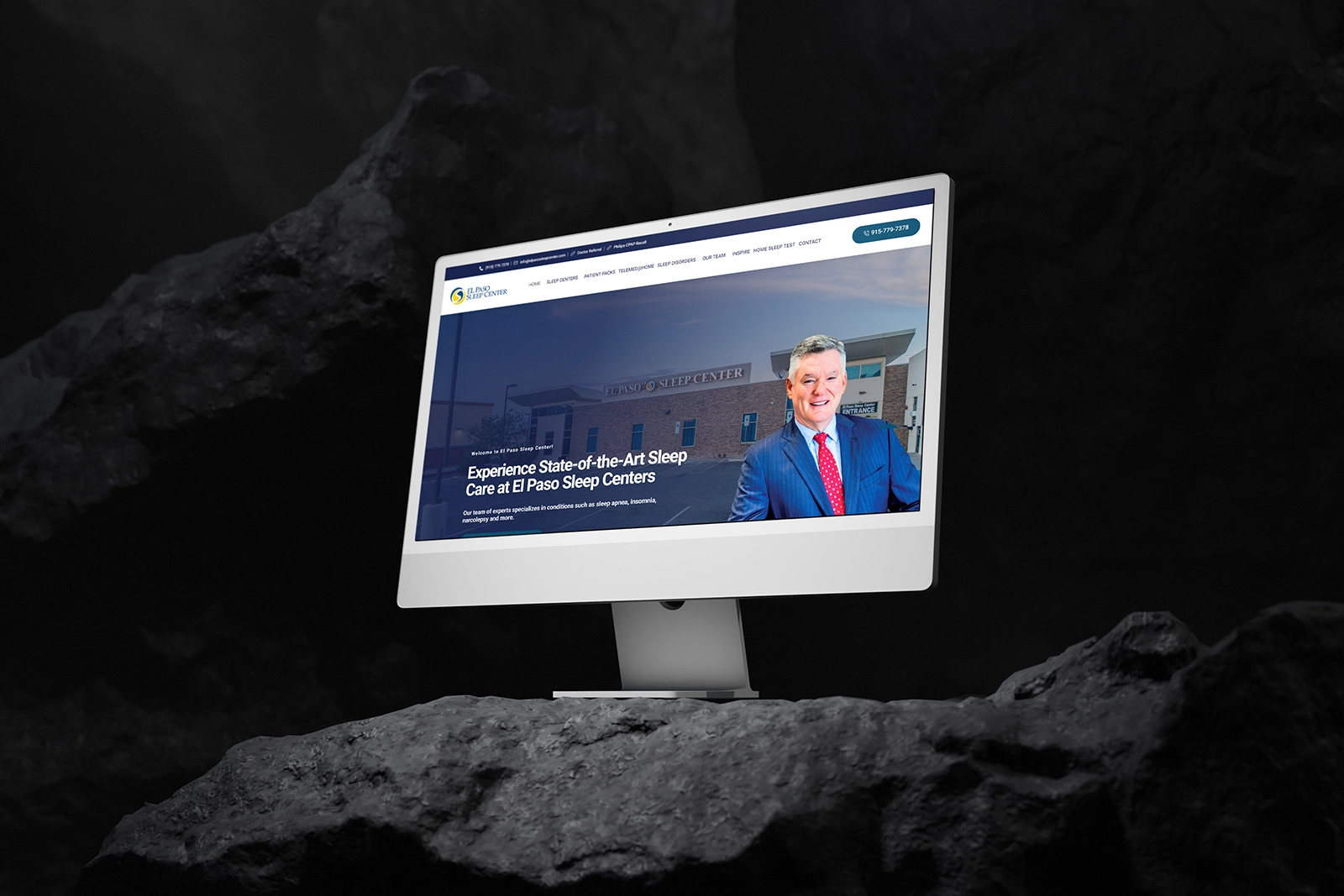 The El Paso Sleep Center website was designed to reflect the center’s commitment to improving sleep health and providing expert care for patients.