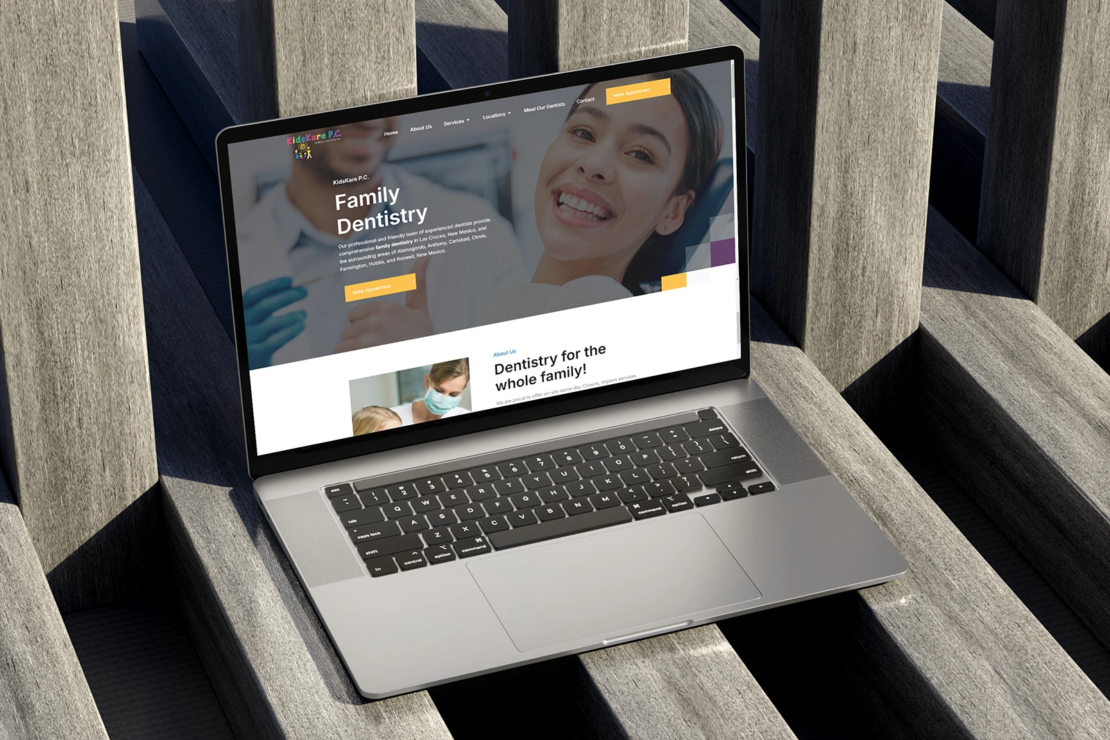 The Kids Kare website was designed with the heart of its mission in mind—providing compassionate, high-quality care for children.